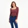 Women's longliva minku: Basic line burgundy color, river 42