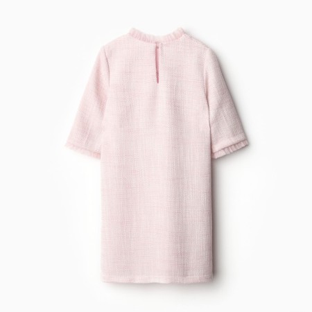 Платье для девочки MINAKU: PartyDress, цвет розовый, рост 146 см-12