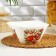 Pomegranate bowl, 2 l, 20.2 × 20.2 × 9.8 cm, white color