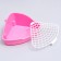 Corner toilet for rabbits and ferrets "Pijon", 24 x 18 x 11 cm, pink