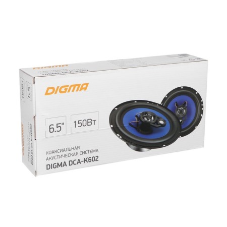 Acoustic system DIGMA DCA-K602, 16 cm, 150 watts, set 2 pcs-6