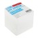 Paper block for Calligrata records, 8x8x8 cm, 65 g/m2, 90%, non -circular, white