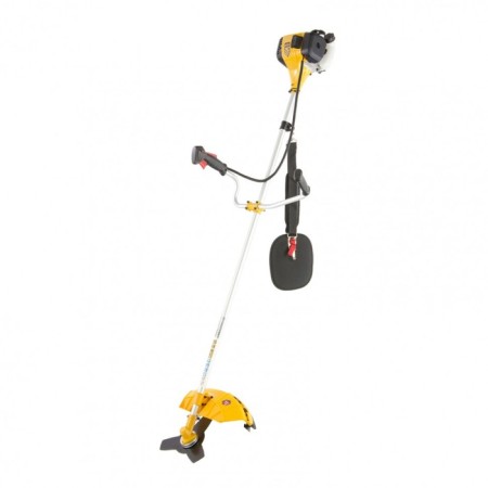 Denzel DGT 250, 1.3 hp, fishing line, knife, 42/25.5 cm, d = 3 mm, indescribable rod