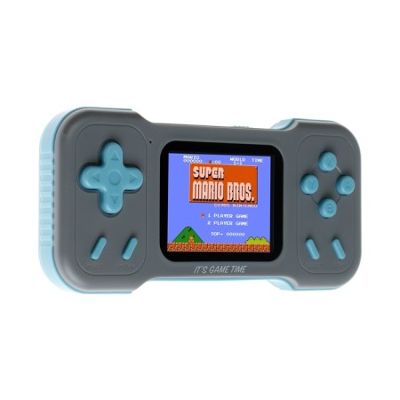 Game console A15, with a gamepad, AV cable, 8 bits, 500 games, gray-1