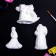 Set for coloring with the suspension "New Year with the Snow Maiden" 12x8cm 3pcs