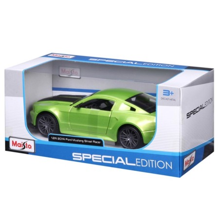 MASTO DIE-CAST FORD MUSTANG Street Racer, opening doors, 1:24, green color-11