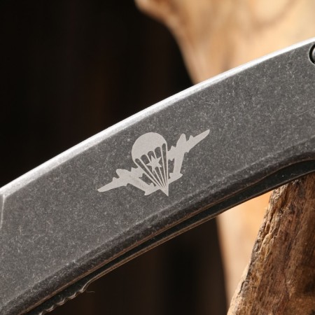 Folding "Airborne Forces" steel - d2, handle - G10, 20 cm-4