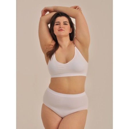 Female top on adjustable straps with cups Top with Cup, size 54-56, white color-3