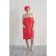 Women's set for the sauna (Pareo+Chalma) with embroidery, raspberry