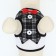 A set with a soft harness with a bow "Cell", L, leash 120 x 1.5 cm, og 35-50 cm, black 96837