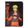 A4, naruto, universal notebook folder, lightning around, plastic, black