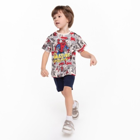 Children's shorts, dark blue color, height 122 cm-2