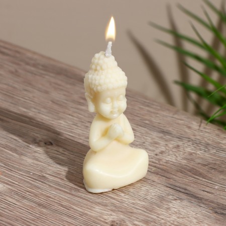 Candle "Buddha" 4x4x8 cm, soy wax-1