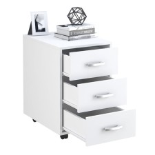 Tumbling with boxes on wheels Polini Kids Mirum, white color, 40x55 cm