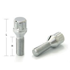 Болт M12x1,5, 52/28,5, внешний спец, хром