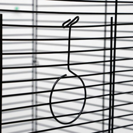 Cage for chinchillas "Pigger" No. 7, with 3 wooden floors, 58 x 40 x 82 cm, emerald-8