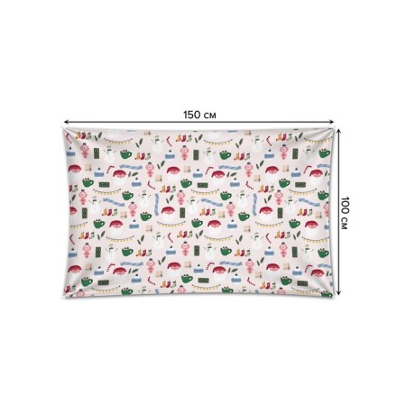 Decorative panel with photo printing "The mood of the holiday", horizontal, size 100x150 cm-1