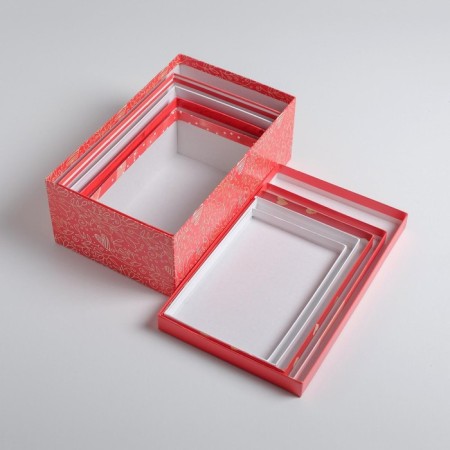 Set of boxes 5 in 1, gift packaging, “love”, 22 x 14 x 8.5 - 32.5 x 20 x 12.5 cm-9