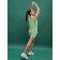 Sports female shirt, size XS, green color
