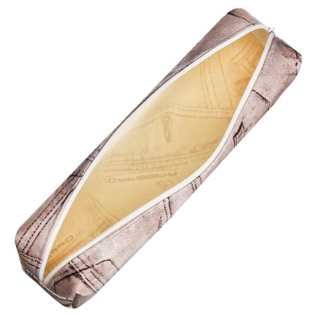 School Penal on the zipper "Jeans" Calligrata, brown-3