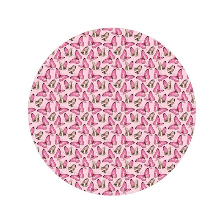 Pareo and beach rug "Many butterflies", d = 150 cm-1