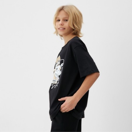 Children's Minaku T -shirt, black color, height 164 cm-2
