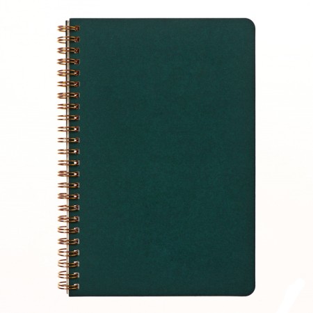 A5 business test, 60 sheets in the PragMatic cage, cardboard cover, tinted block 80g/m2, green