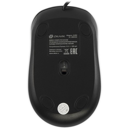 Mouse call 310m black/red optical (2400DPI) USB for a laptop (3but)-1