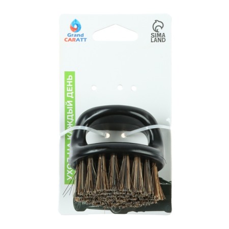 Brush for cleaning the car interior, 6 × 5 cm, black-3