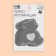 Reflective thermonacle "bear", 7.5 × 6 cm, color gray color