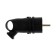 File corner fork with ring B16-003, 16 A, 250 V, IP 20, s/k, angle 45, rubber, black