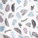 Dodger on a waterproof basis, 50*70 cm "Leaves"