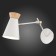 Wall lamp EVOLUCE. Sle1252-501-01. Alfeo. 1x60 W, E27, 12x30 cm, white color, golden