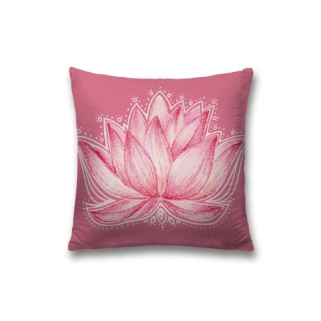 Decorative pillowcase "Lotus symbol of harmony", on a zipper, size 45x45 cm