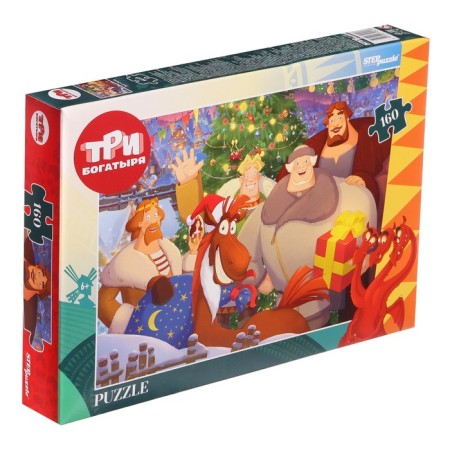 Puzzle "Three heroes and navel of the Earth", 160 elements