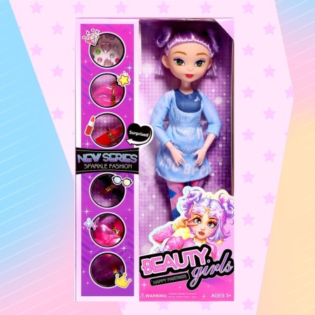 Fashionable hinge doll "Create your style", mix-9