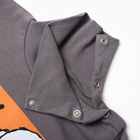 Turtleneck for boys, graphite color, height 86 cm-1