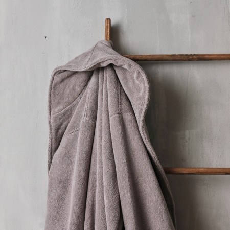 Tainted female bathrobe SL Home: Basic "Soft Mist", size M, 100% cotton, 420 g/m2-1