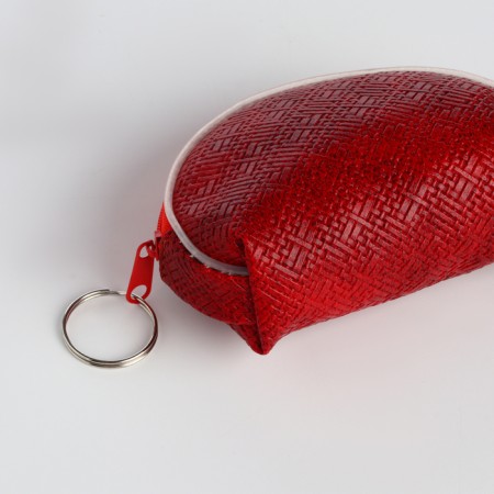 Women's wallet with lightning, red color-2