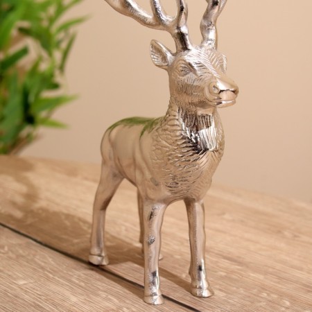 Summary for 2 candles "deer" aluminum 15x18x31 cm-7