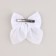 Hair bow White School "Fairy" on a hairpin, 11.3 x 12.6 cm