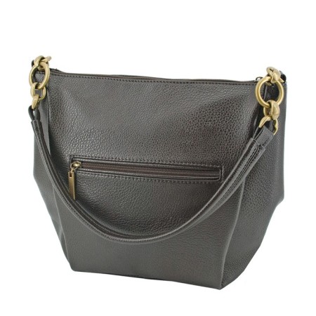 Female bag, artificial leather, brown 22x10x26 cm-1
