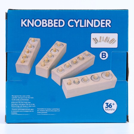 Developing set of "more or less" cylinders, colored MSN17065-6