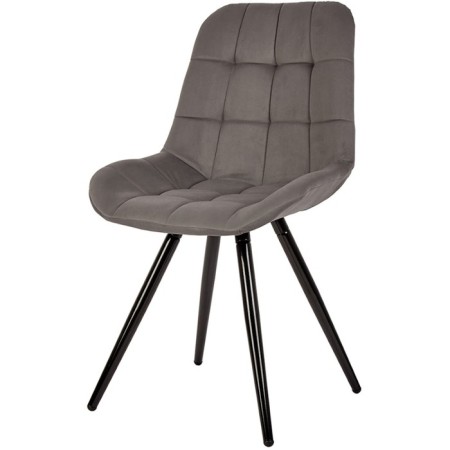 Dining stool Polini Home Verona SM, color gray-black