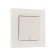 TOT GLOSSY GLASS, 10 A, 1 key, with backlight, hidden, glass, white