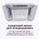 Screen for ceiling air conditioner 700 × 700, plastic 2 mm, in a protective film