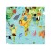 Organizer in a bath on suction cups "Funny card", for storing toys and little things, size 33x39 cm