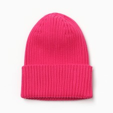 Baby hat, fuchsia color, size 52-54 (4-6 months)