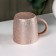 Mug ceramic foil "foil", 350 ml, pink color