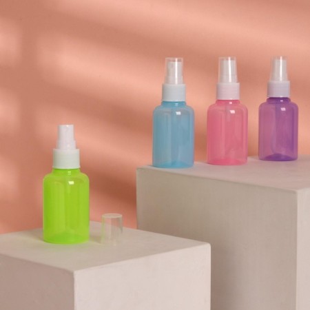 A bottle for storage, with a spray, 50 ml, white/mix color-1